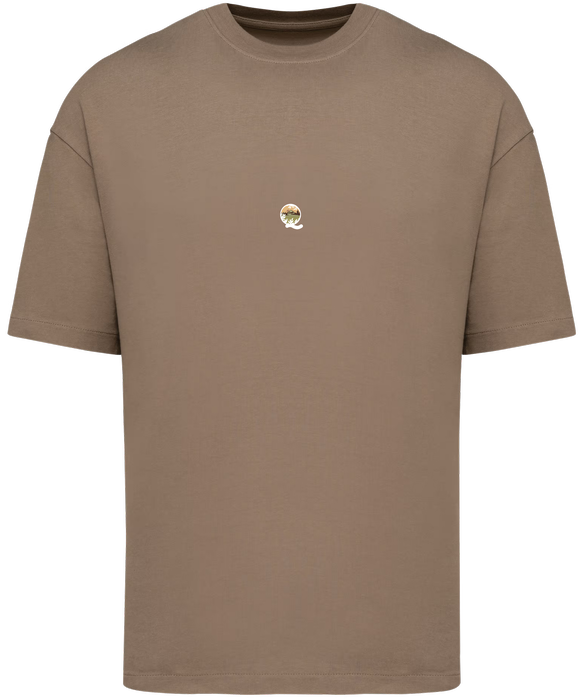 NS332 Camisetas Oversize Marrón madera 1-1