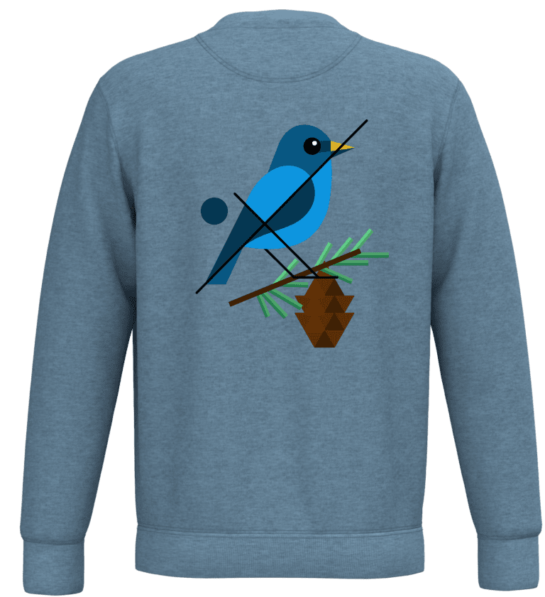 Sudadera Essenze Pinzón azul