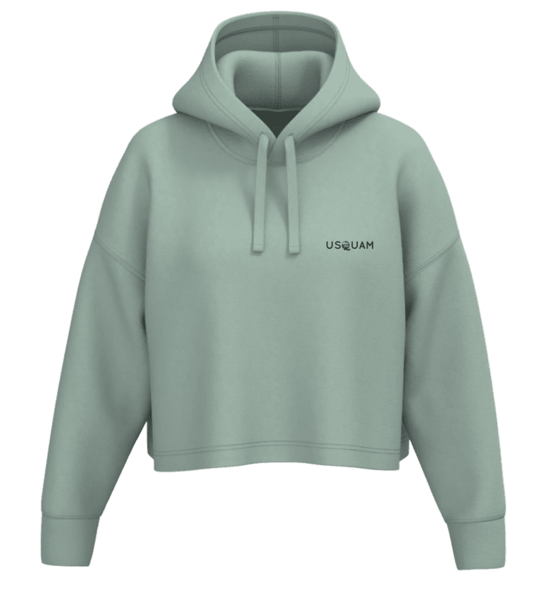 Sudadera crop con capucha Flatcore